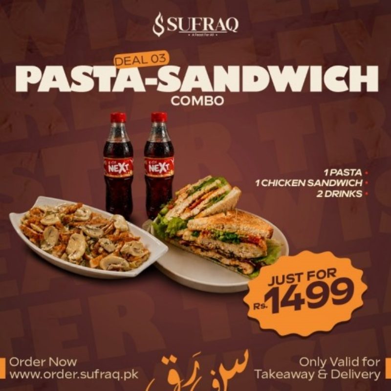 Pasta Sandwich Combo deal