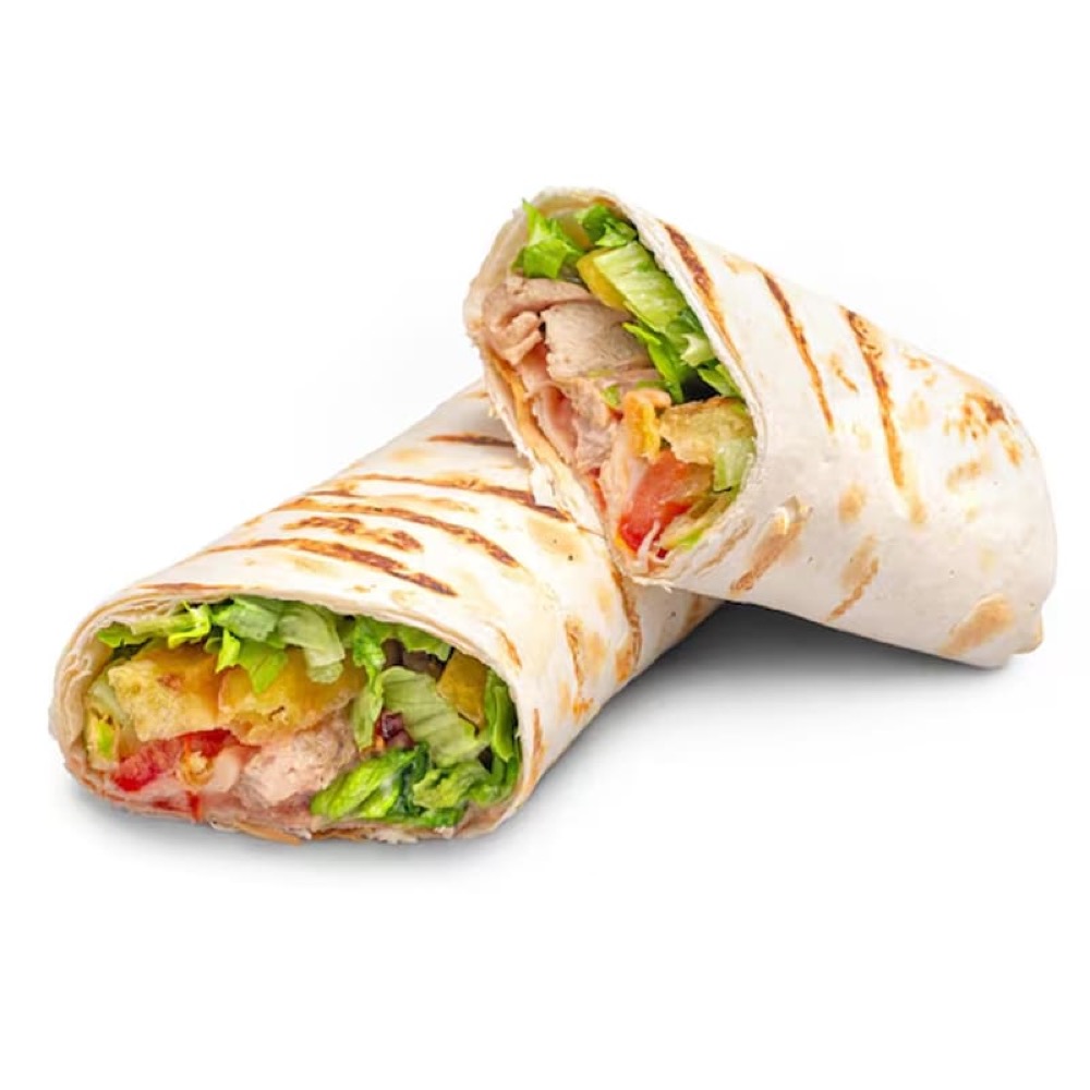 Sufraq Wraps, Soft tortilla wraps filled with crispy chicken, fresh iceberg, bold sauces and jalapeños, Sufraq Karachi