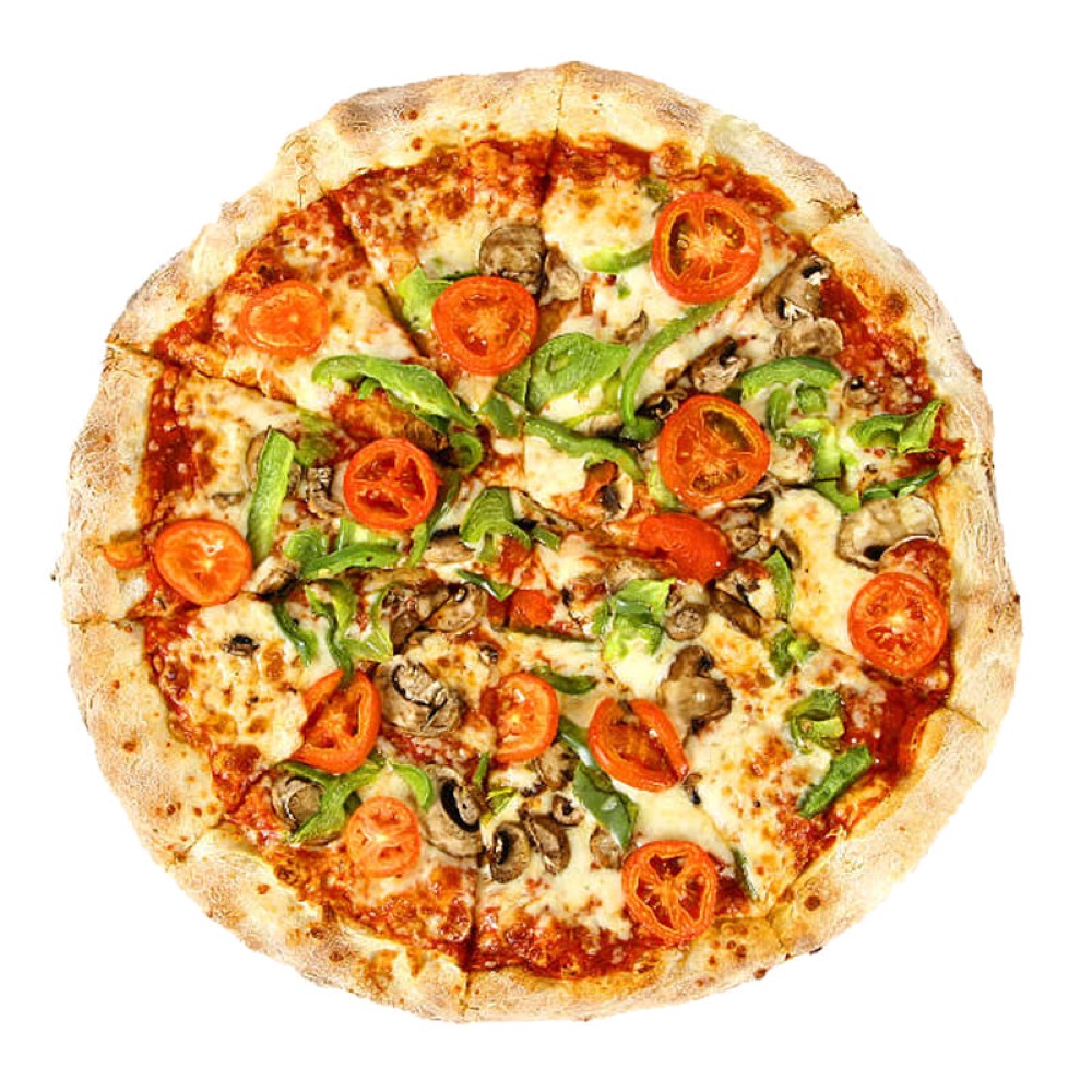 Veggie Lover Pizza, Cheese, all vegetables (capsicum, onion, tomato, olives & mushroom) with pizza sauce, Sufraq Karachi
